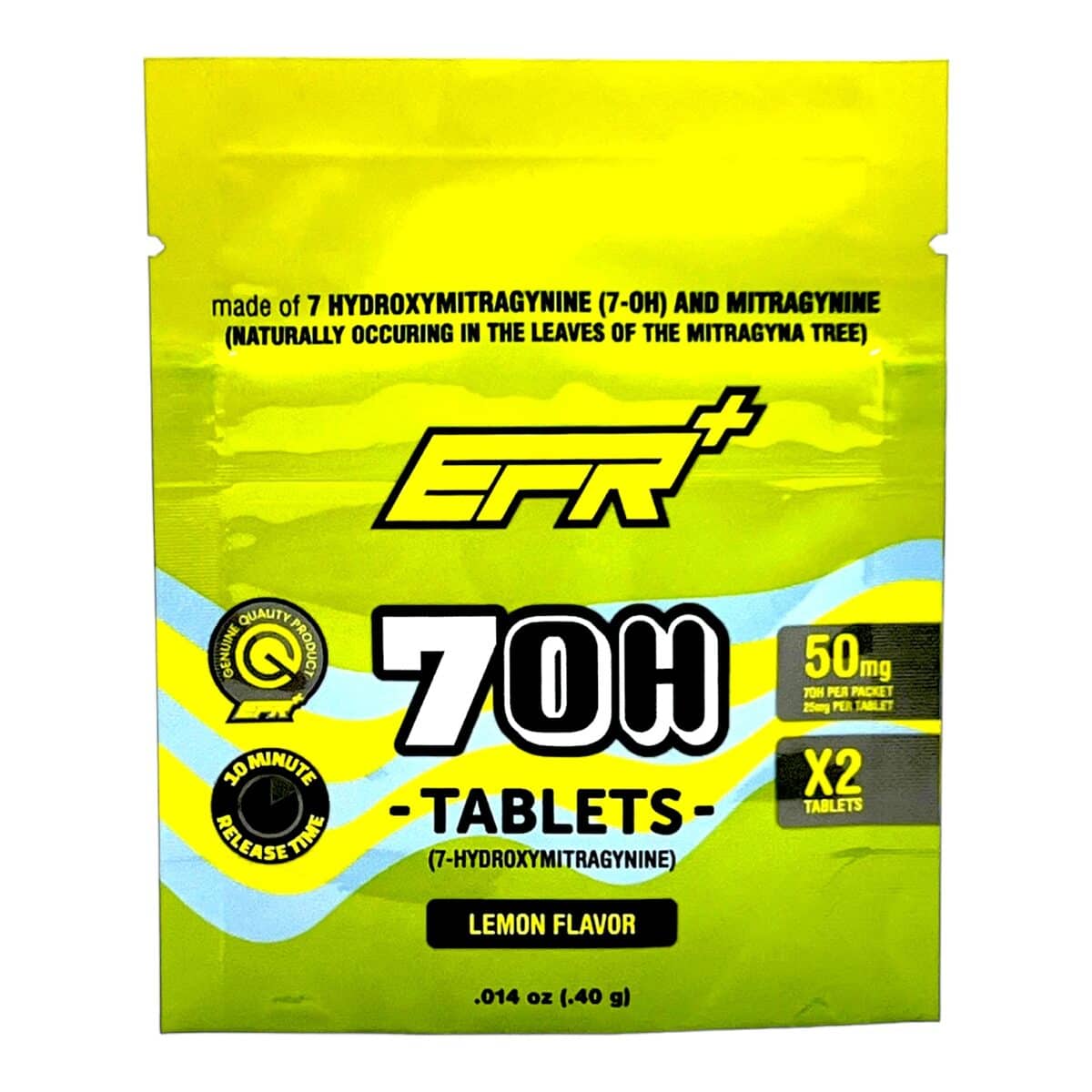 EFR+ | 7OH Tablets | 2ct – 25MG EFR+ | 7OH Tablets | 2ct - 25MG - Image 1