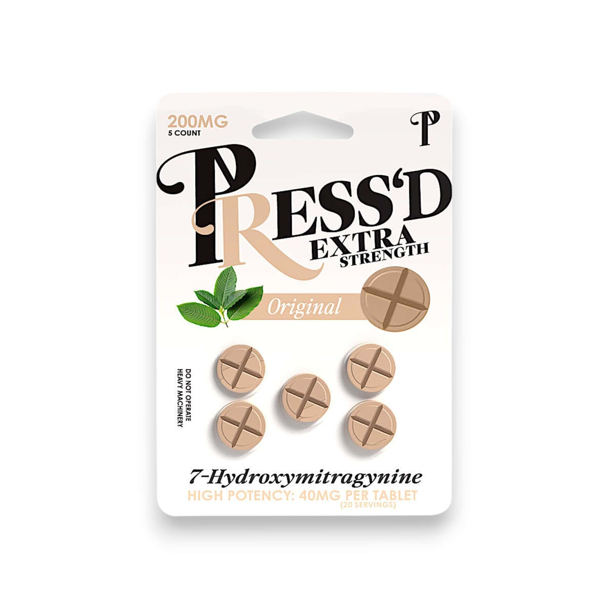 Press'd | Extra Strength 7OH Tablets | 5CT - 40MG Each | 200MG - Image 2