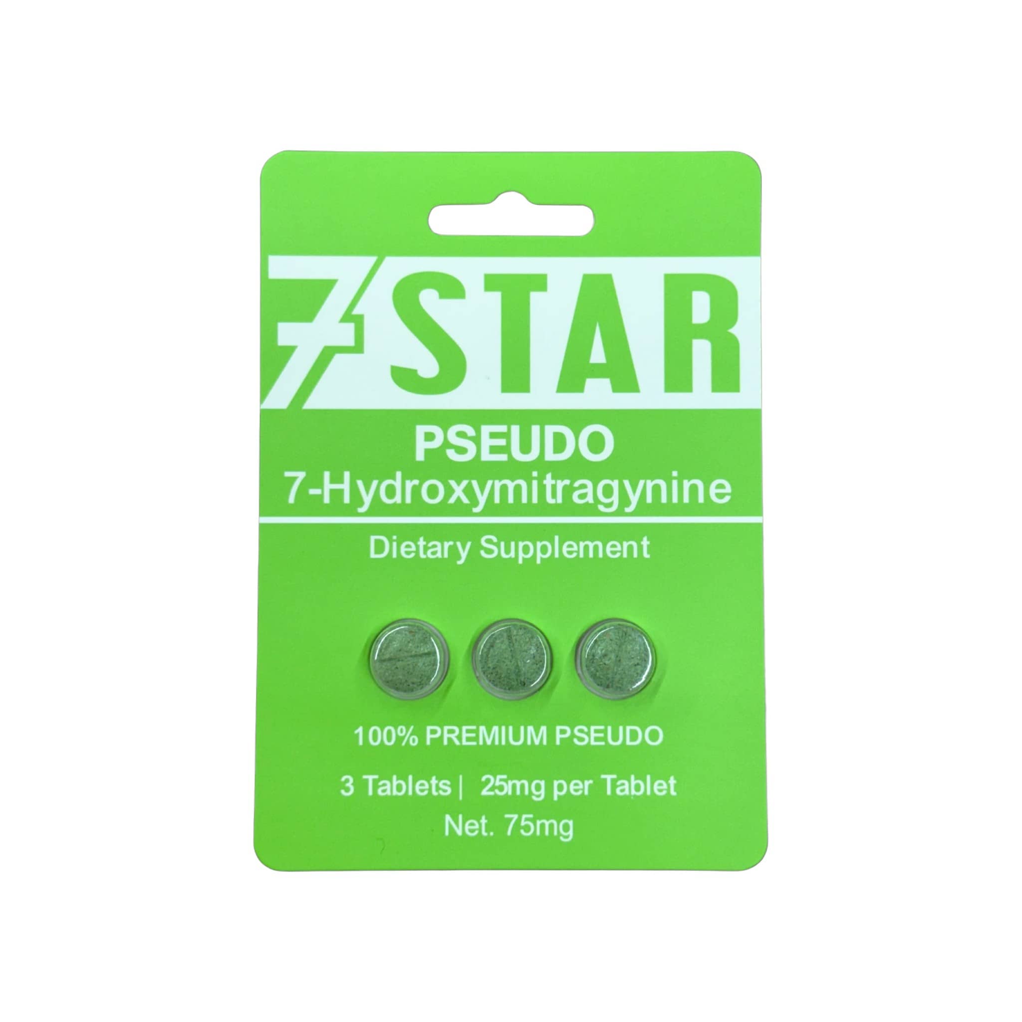 7 Star | PSEUDO 7OH | 3CT – 25MG Each | 75MG 7 Star | PSEUDO 7OH | 3CT - 25MG Each | 75MG - Image 1