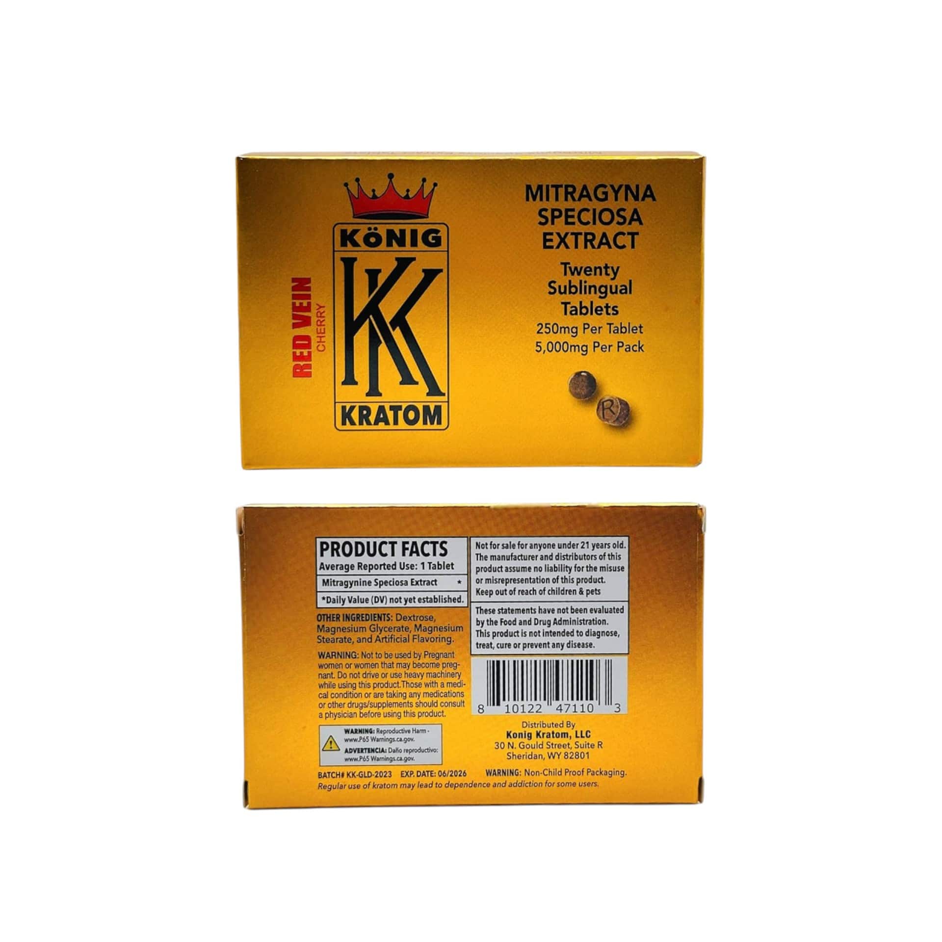 Konig | Kratom Tablets | 250mg | 20ct Konig | Kratom Tablets | 250mg | 20ct - Image 1