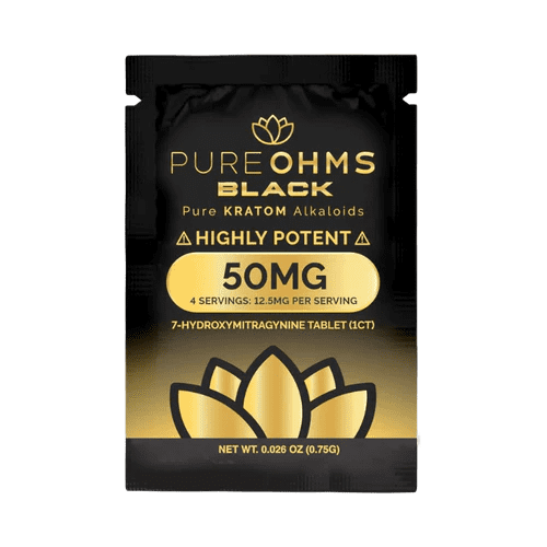 Pure OHMS | Black 7OH High Potency | 1ct – 50MG Each Pure OHMS | Black 7OH High Potency | 1ct - 50MG Each - Image 1