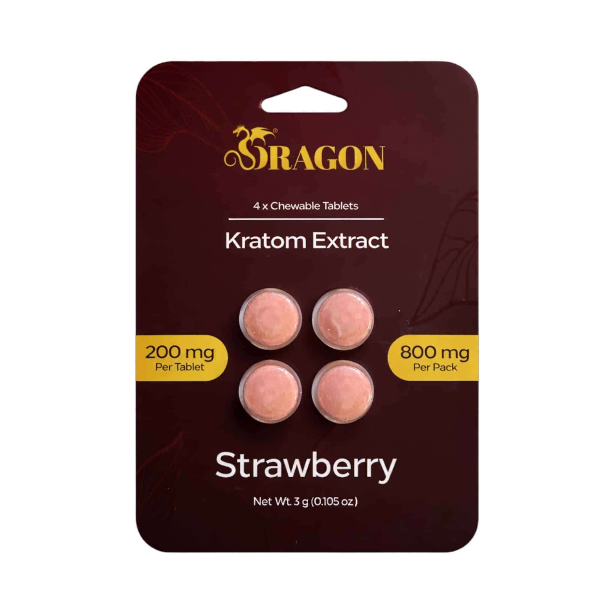 Dragon | Kratom Extract Tablets | 4CT – 200MG Each Dragon | Kratom Extract Tablets | 4CT - 200MG Each - Image 1