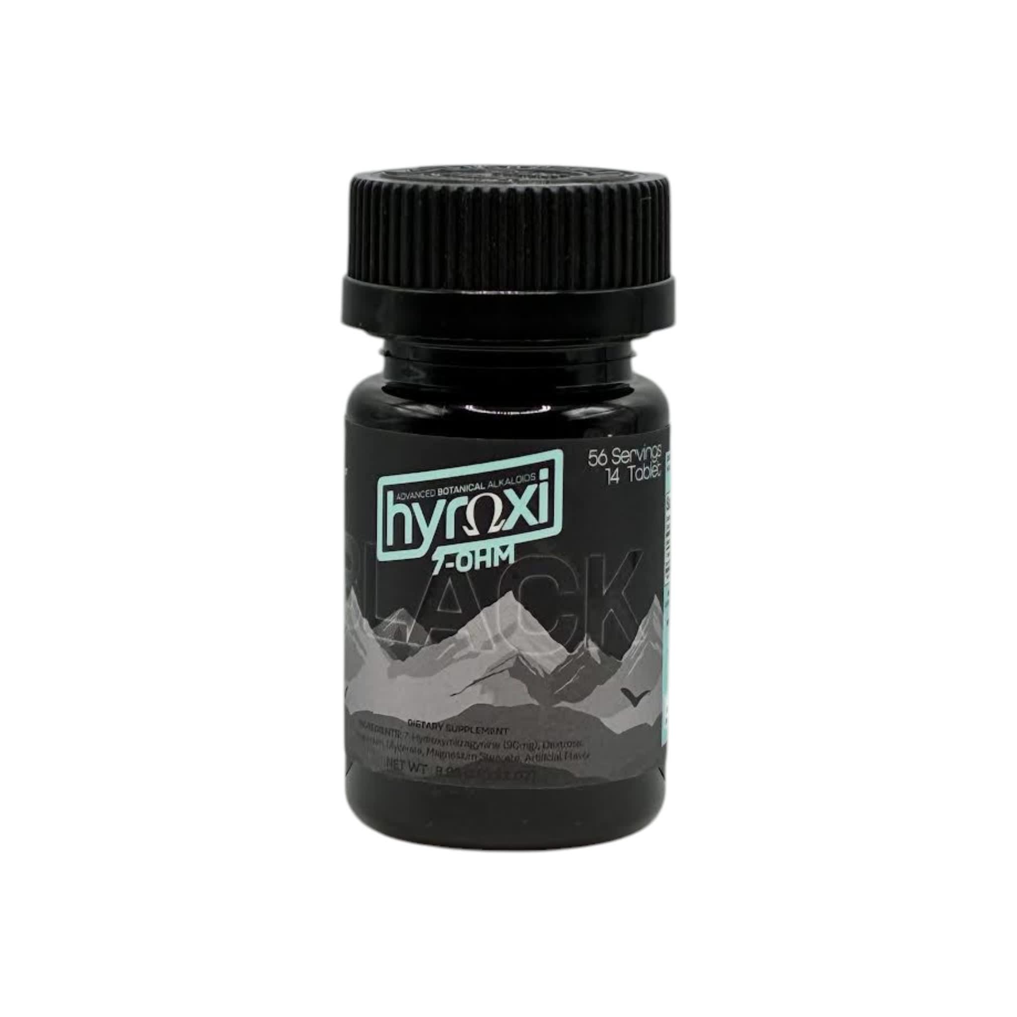 Hyroxi Black | 7OH Tablets | 14CT – 90MG Each | 1260MG Hyroxi Black | 7OH Tablets | 14CT - 90MG Each | 1260MG - Image 1
