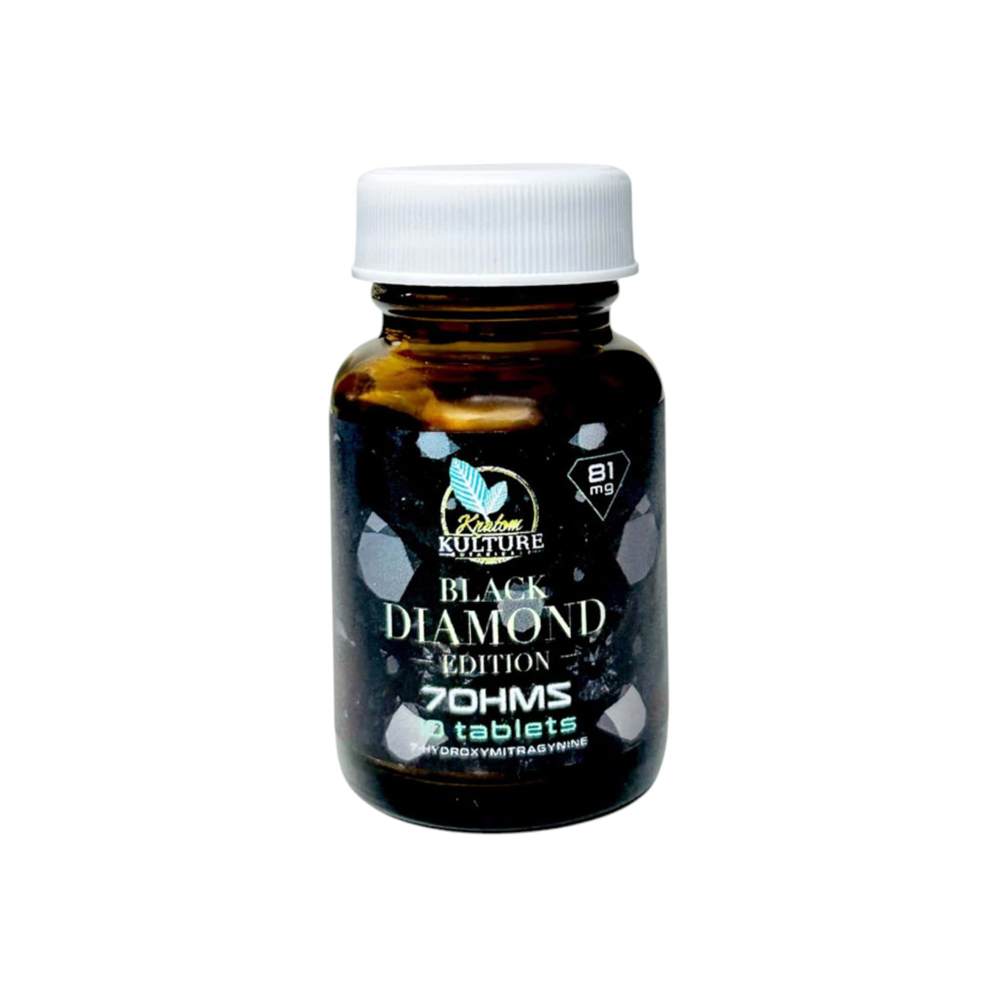 Kratom Kulture | 7OH Black Diamond Edition Tablets | 81MG Kratom Kulture | 7OH Black Diamond Edition Tablets | 81MG - Image 1