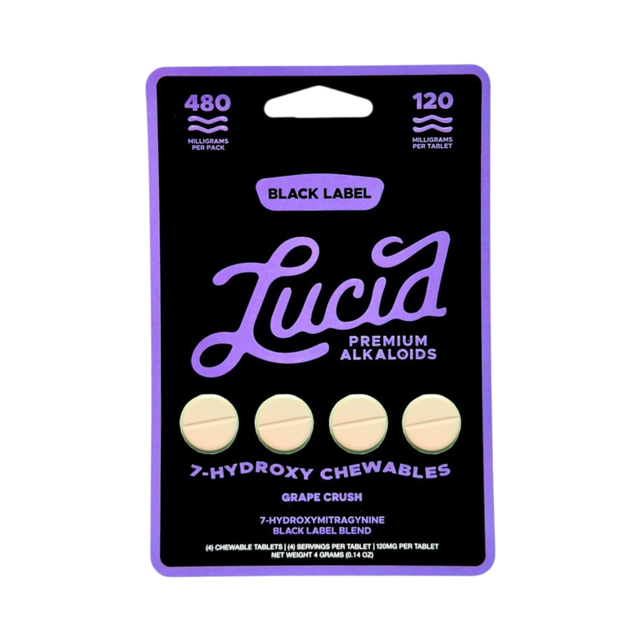 Lucid Black Label | 7OH Tablets | 120MG Lucid Black Label | 7OH Tablets | 120MG - Image 1