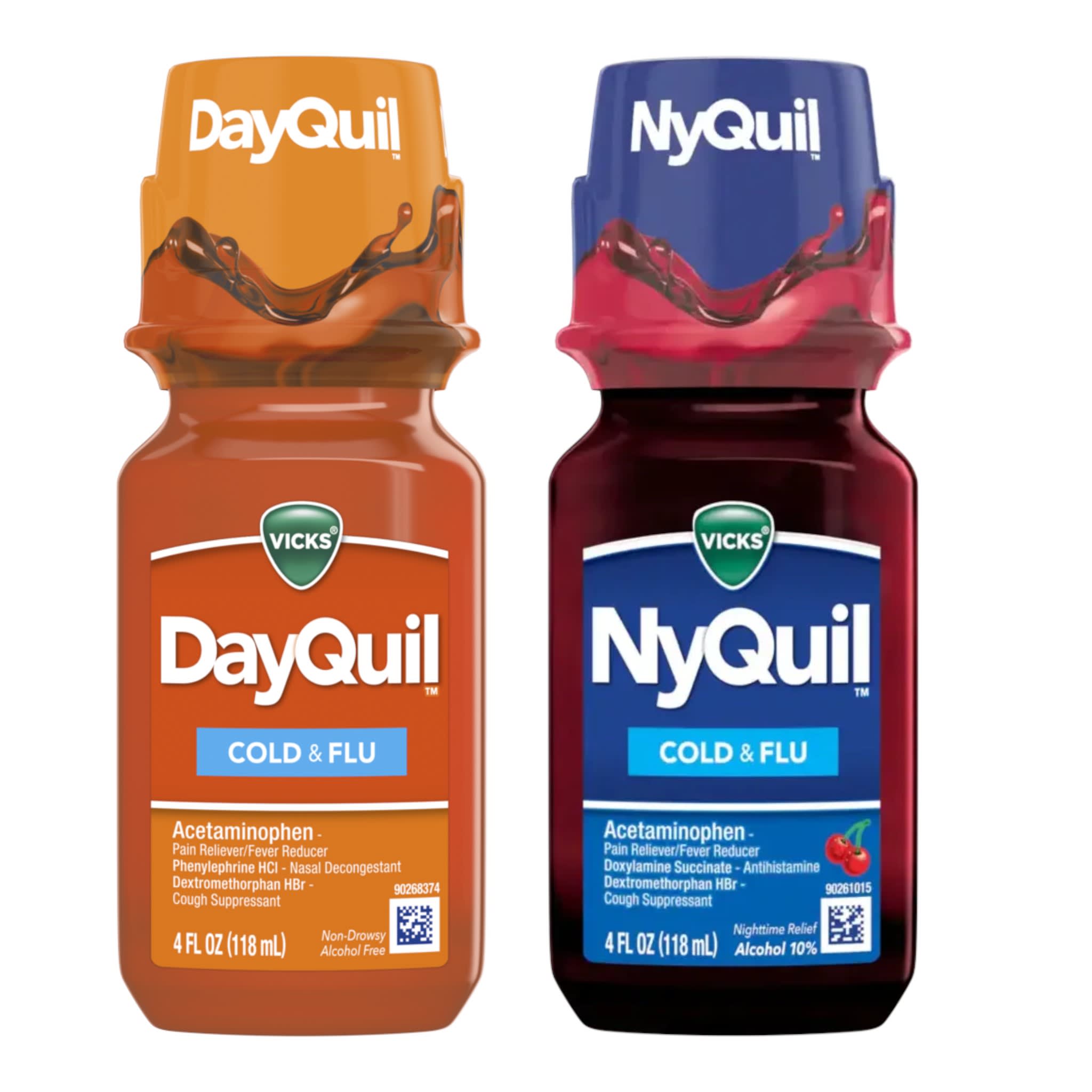 Vicks | NyQuil – DayQuil Bottle Vicks | NyQuil - DayQuil Bottle - Image 1