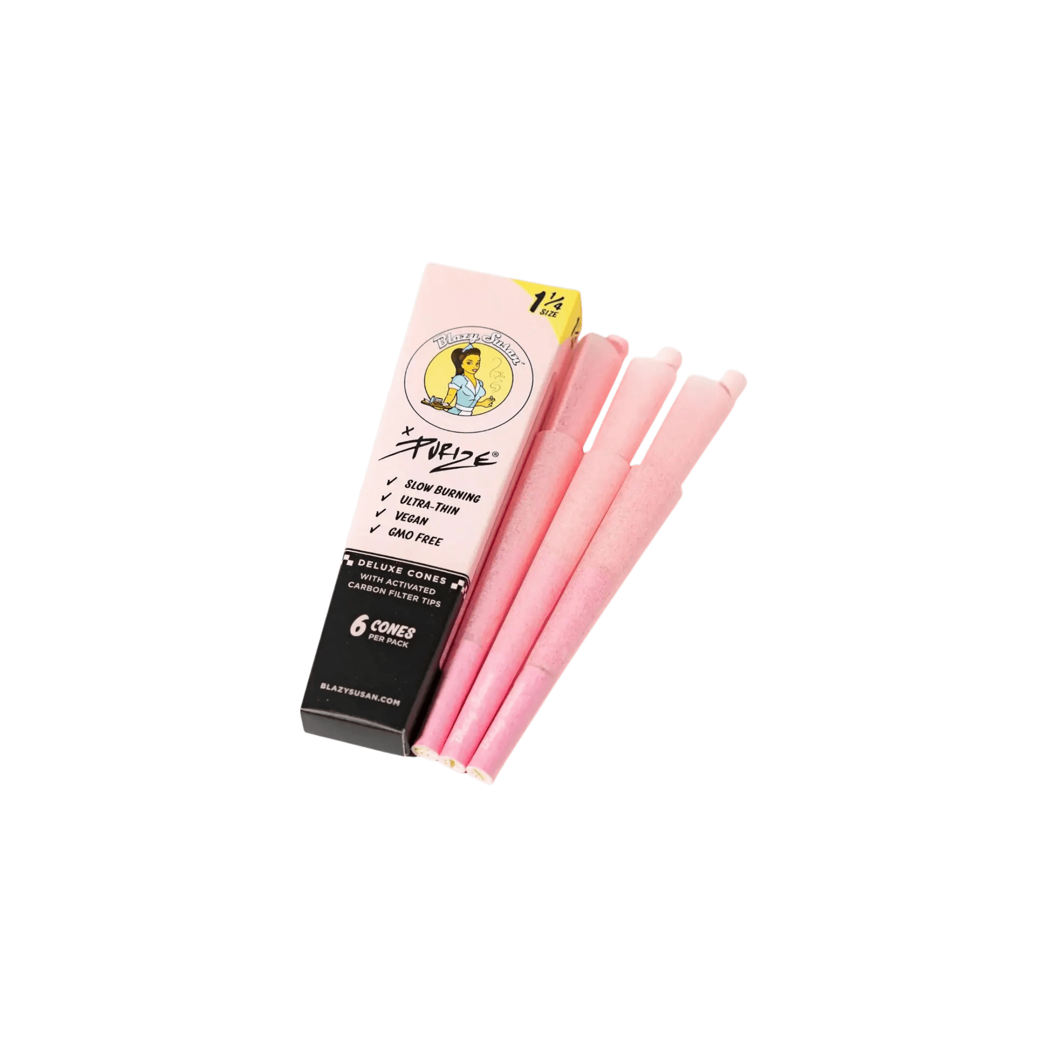 Blazy Susan x Purize | Pre Rolled Cones with Carbon Filter Blazy Susan x Purize | Pre Rolled Cones with Carbon Filter - Image 1