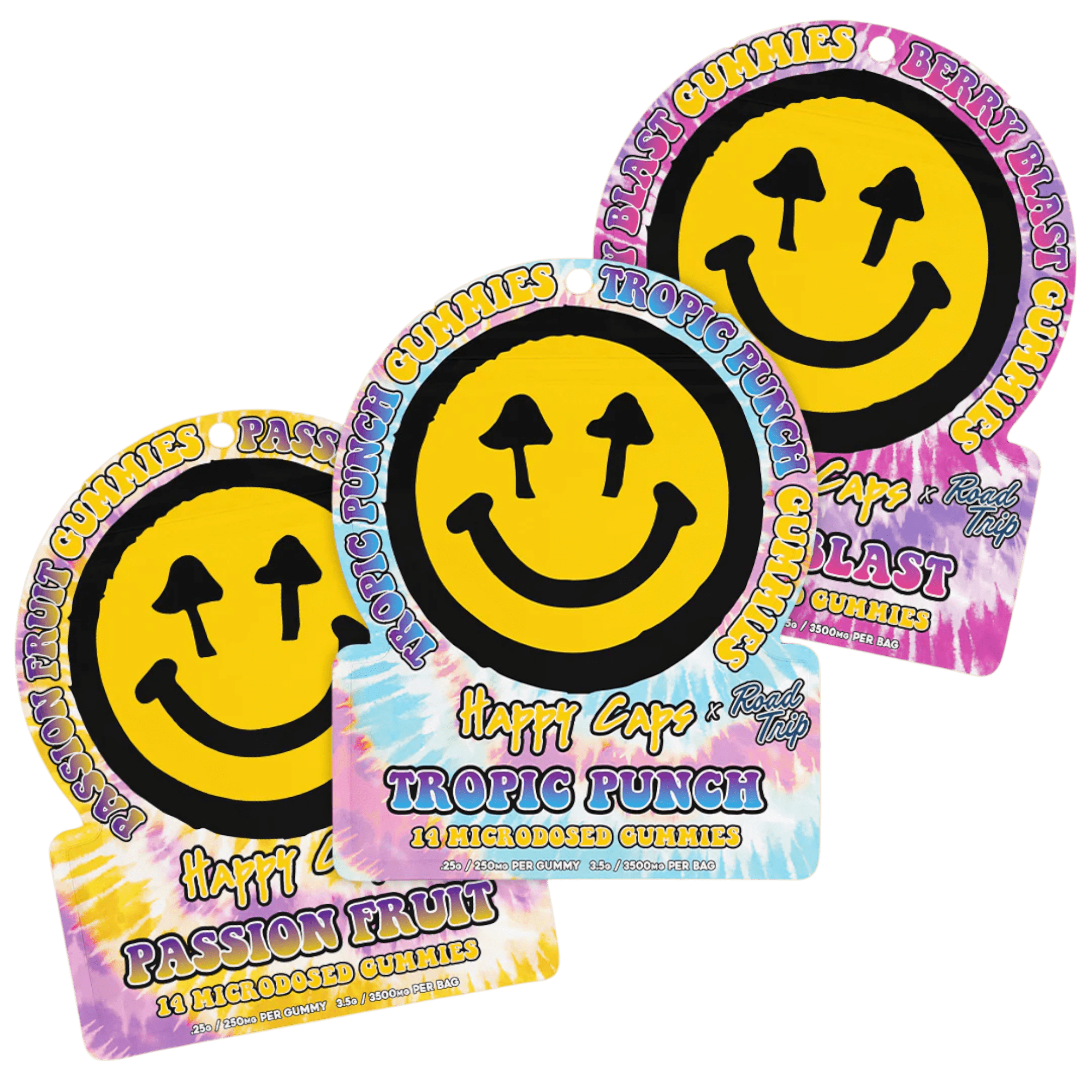 Happy Caps x Road Trips Mushroom | Microdose Gummies Happy Caps x Road Trips Mushroom | Microdose Gummies - Image 1