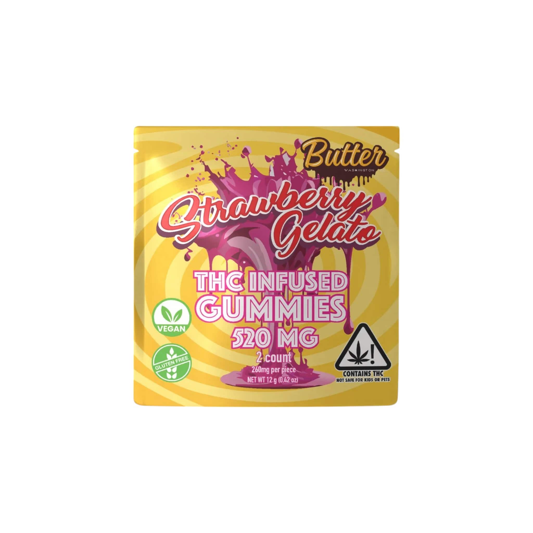 Butter | THC Infused Gummies | 2CT – 520MG Butter | THC Infused Gummies | 2CT - 520MG - Image 1