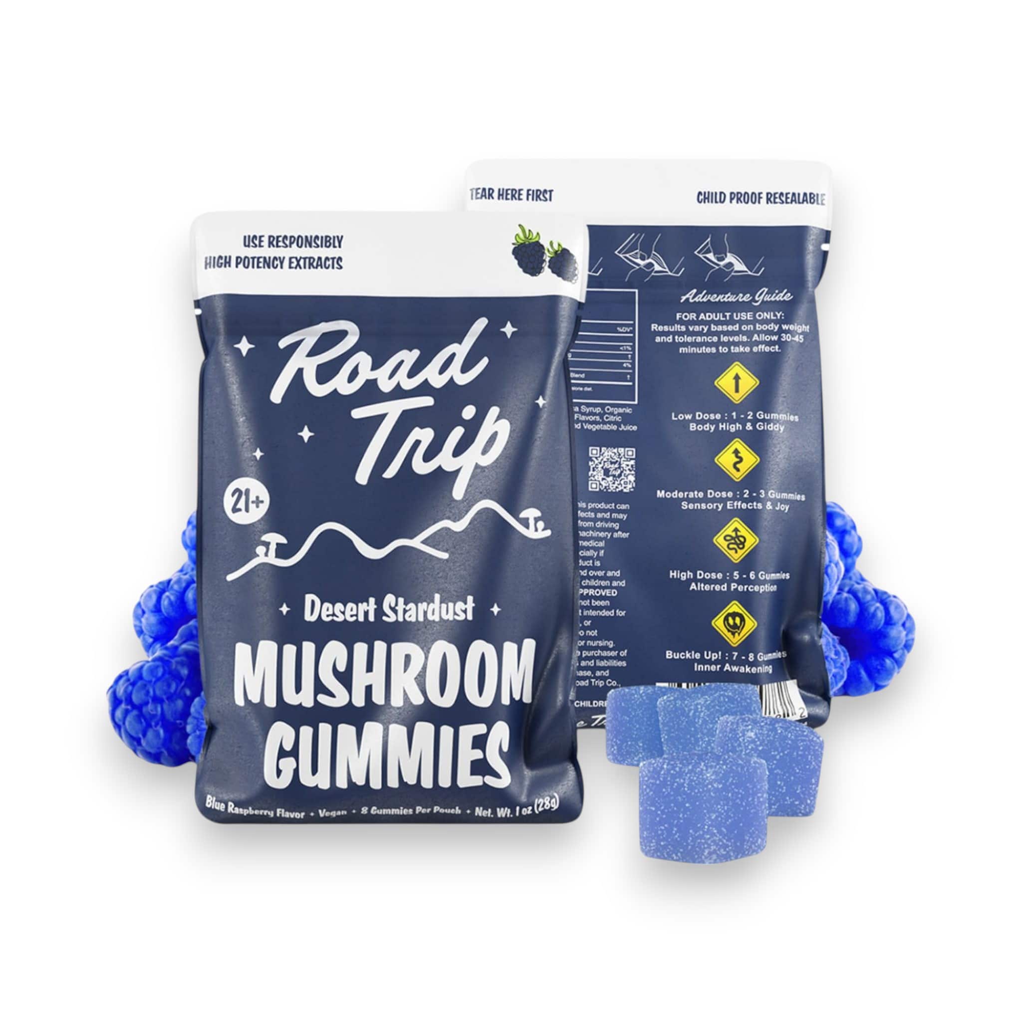 Road Trip | Desert Stardust Blend | Mushroom Gummies | 8 CT Road Trip | Desert Stardust Blend | Mushroom Gummies | 8 CT - Image 1
